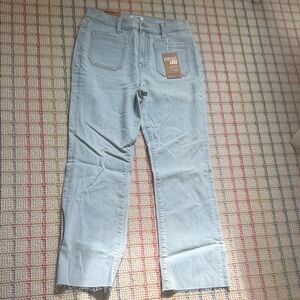 Kensie high rise flare ankle Jeans